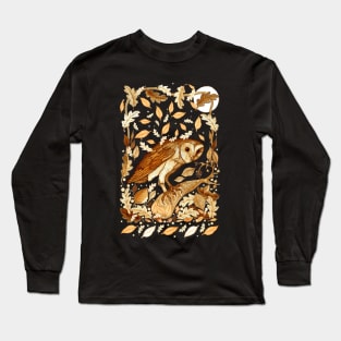 Medieval Barn Owl Long Sleeve T-Shirt